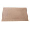 Pvc Western Placemat Single Frame Heat Insulation Pad Golden Brown