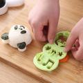 1set Cute Panda Onigiri Shaper Rice Ball Mold Diy Sushi Mould