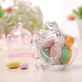 12 Pcs Candy Boxes Plastic Mini Dome with Crown Design Pink