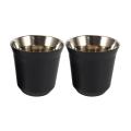2 Packs Of Espresso Cups Double Stainless Steel Coffee Cups 80ml