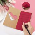 Kraft Paper Out Love Greeting Card (including 4 Cards & 4 Envelopes)