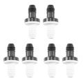 6pcs 3/8 Inch 10mm Inline Abs One Way Water Non Return Check Valve