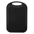 Plastic Chopping Block Vegetable Cutting Board with Hang Hole Black