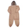 Ventilated Full Body Beekeeping Bee Keeping Suit with Leather Gloves