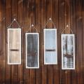 Wooden Wall Hanging Wooden Rope Art Carbonization Retro Distressed 5