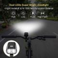 Usb Rechargeable Led Bicycle Light 450-800lm Headlight Flashlight,a