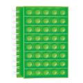 A5 Notebook Its Finger Bubble Silicone Cover for Kids (green)