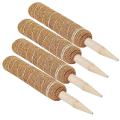 4pc Coir Moss Totem Pole for Creepers Plant Support Climbing Garden
