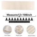 5 Pcs Satin Table Runner Ivory 12x108 In Table Runners for Wedding