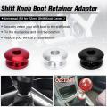 Universal Shift Knob Stopper Shifting Base Gear Knob Limiter Silver