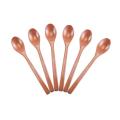 6 Pieces Wood Soup Spoons for Eating Mixing Stirring, Long Handle