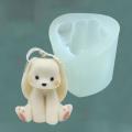 Candle Mold, Diy 3d Cute Rabbit Epoxy Silicone Mold