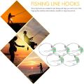 10pcs Fishing Hooks Anti-winding Swivel String(3 Steel Wires)