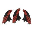 Surfing Double Tabs Fins M Size Honeycomb Red/blue/white Color ,3