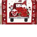 Valentines Day , Dwarf Truck Table Runner, Wedding Holiday Kitchen