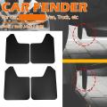 4pcs Universal Mudflaps for Car Pickup Suv Van Truck with Rivets