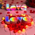 Valentine's Day Led Love Shape Light for Wedding Party Decoration A
