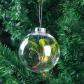6pcs 8cm Diy Christmas Tree Hanging Ball Transparent Acrylic Ball