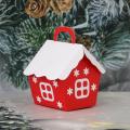 Christmas House-shaped Gift Box Packaging Bag for Party Decoration