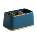 Desktop Remote Control Storage Box for Home Class 3 Storage Box-blue