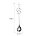 6 Pack Cute Teaspoons Stainless Steel Musical Notation Shaped
