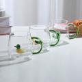 3d Glass Cup Home Juice Cold Drink Water Cup Transparent Glass Mug F