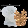 Ornament Plaster 3d Three-dimensional Coral Candle Resin Mold