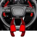 Car Carbon Fiber Steering Wheel Paddle Shift Extension Shifter,red