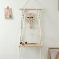 Floating Shelf, Macrame Wall Hanging Shelf, for Living Room, Bedroom