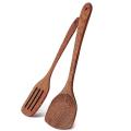 2 Pack Wooden Spatula for Cooking,wooden Wok Spatula By Natural Wood