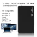 2.5 Inch Usb Hdd Case Sata to Usb 2.0 Hard Drive Disk
