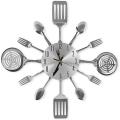 Large Kitchen Wall Clocks with Spoons and Forks,wall Clock Tableware