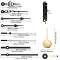 Diy Pendulum Clock Movement Mechanism with 3 Pairs Different Hands