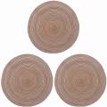 Placemats Table Placemats for Home 36cm (coffee Color, 4pcs)