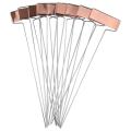 60 Pack 10 Inch Copper Plate Metal Plant Labels Garden Tags Reusable