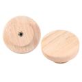 15pcs Home Accessory 50x25mm Wooden Knob Wood Round Pull Knobs