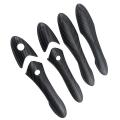Abs Carbon Fiber Outside Exterior Door Handle Protector Cover(3 Hole)