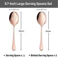 6pcs Slotted Serving Spoons for Party Buffet Restaurant Banquet
