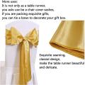 Table Runner for Wedding Baby Baptism Table Decor 10 Pack Gold