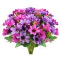 Artificial Wildflowers Fake Daisy Silk Faux Flowers Purple