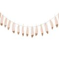 Feather Garland Rose Gold Glitter Dipped Soft Banner Decorations