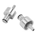 2pcs Stainless Steel Carbonation Cap 5/16 Inch Barb, Ball Lock Type