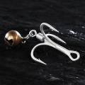 30pcs/pack Fishing Treble Hook with Bell 6 Spinner Fishing Bait Hook