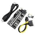 Ver010s Plus Pcie Adapter Card Pcie 1x to 16x Usb 3.0 Data Cable,10pc