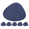 Set Of 6 Triangle Oval Leather Place Mats Washable Place Mats B