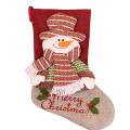 Large Christmas Stockings Santa Claus Snowman for Xmas Holiday , B