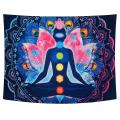 Seven Chakra Tapestry Colorful Psychedelic Mandala Tapestry