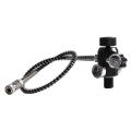 Pcp Tank Charging Valve Air Filling Station Refill Adapter with Gauge