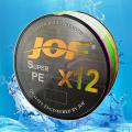 Jof Braided Fishing Line 12 Strands Abrasion for Saltwater 0.323mm