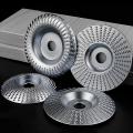 Wood Shaping Disc Set for Angle Grinder 5/8inch Arbor (silver, 4pcs)